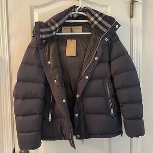Burberry Navy Puffer Jacket